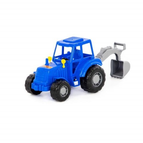 Polesie 84873 Traktor-koparka Majster niebieski w siatce
