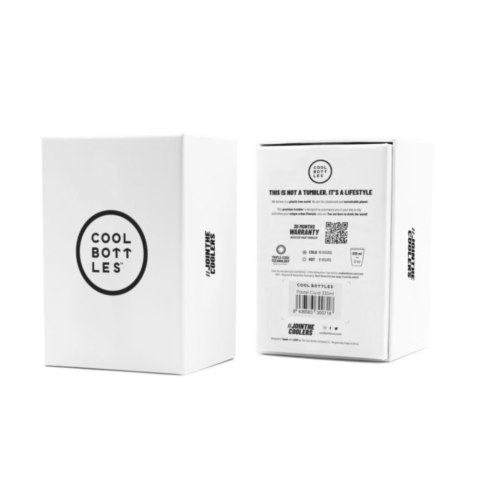 Cool Bottles Kubek termiczny 330 ml Mono White