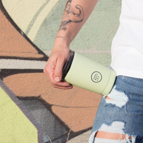 Cool Bottles Kubek termiczny 330 ml Pastel Green