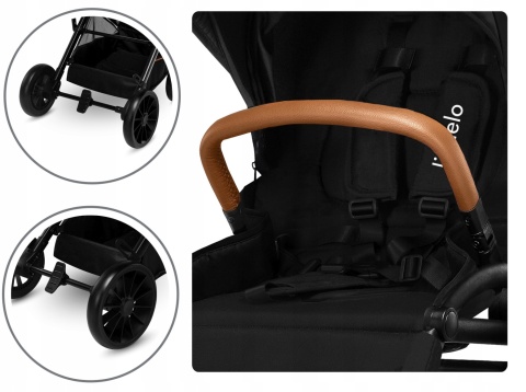 DANI Lionelo Wózek spacerowy - Black Onyx