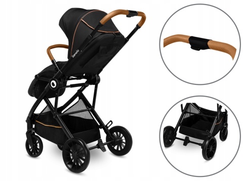 DANI Lionelo Wózek spacerowy - Black Onyx