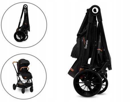 DANI Lionelo Wózek spacerowy - Black Onyx