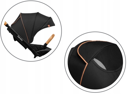 DANI Lionelo Wózek spacerowy - Black Onyx