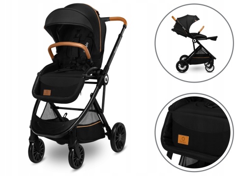 DANI Lionelo Wózek spacerowy - Black Onyx