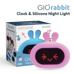 InnoGIO Silikonowa lampka nocna z budzikiem GIOrabbit GIO-135
