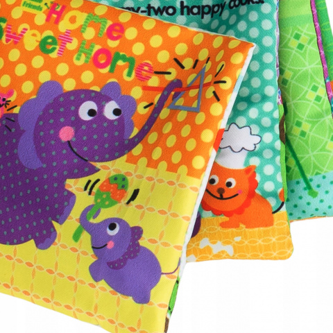 QKIDS MILAY mata edukacyjna z zabawkami - różowa