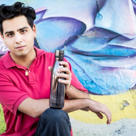 Cool Bottles Butelka termiczna 500 ml Double cool Chrome Graphite