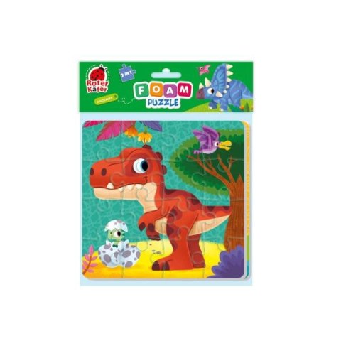 Piankowe puzzle 2w1"Dinozaury" RK6050-06