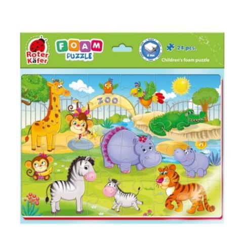 Miękkie puzzle A4 Zoo Zwierzątka RK6020-06