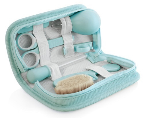 Miniland Zestaw do pielęgnacji dziecka Azure-Rose (7 produktów) - seledynowy