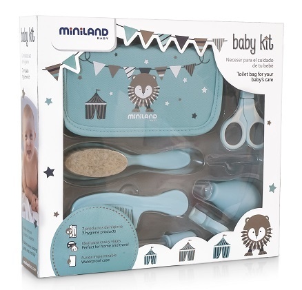 Miniland Zestaw do pielęgnacji dziecka Azure-Rose (7 produktów) - seledynowy