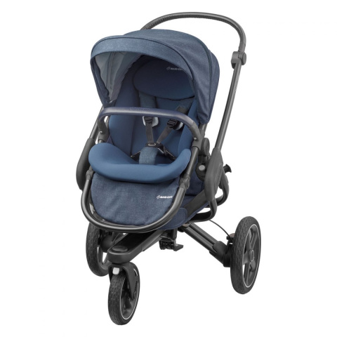 NOVA 3 Maxi Cosi wózek 2w1 + CabrioFix za 1zł, wózek głęboko-spacerowy składanie bez użycia rąk - nomad blue