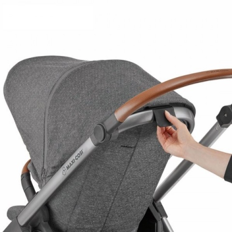 NOVA 3 wózek Maxi Cosi + CabrioFix za 1zł, składanie bez użycia rąk - wersja spacerowa - Nomad Sand
