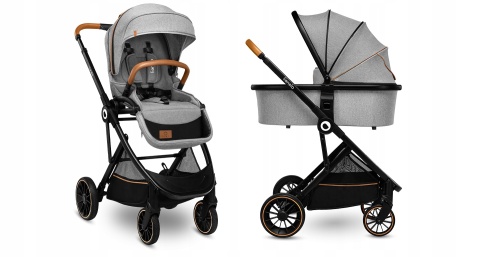 RIYA 2w1 Lionelo Wózek wielofunkcyjny z gondolą - Grey Stone