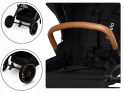 RIYA 3w1 Lionelo Wózek wielofunkcyjny z gondolą i fotelikiem 0-13 kg - Black Onyx