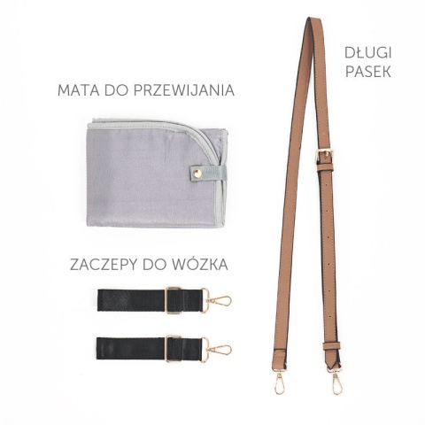 CARLA JOISSY to niezwykła torba dla Mamy o wyglądzie damskiej torebki - Milk Chocolate