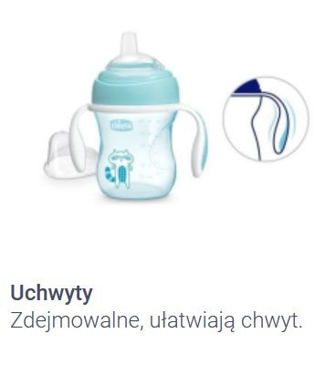 Chicco Pierwszy kubek treningowy z miękkim ustnikiem 4 m+ Transition Cup - różowy