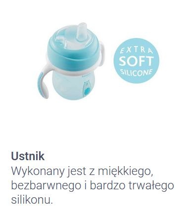 Chicco Pierwszy kubek treningowy z miękkim ustnikiem 4 m+ Transition Cup - różowy