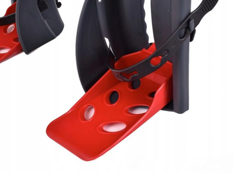 HTP Design LUIGINO z pałakiem, przedni fotelik rowerowy mocowany na ramę - szary