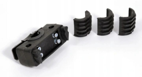 HTP Design LUIGINO z pałakiem, przedni fotelik rowerowy mocowany na ramę - szary