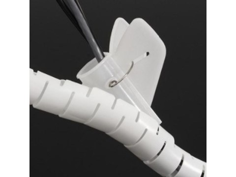 Organizer Kabli, Opaska Spiralna Do Przewodów, Maskownica, Osłona BIAŁA 3m