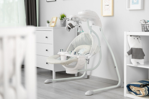 Raffi wysokiej klasy huśtawka elektryczna dla niemowląt Caretero - GREY