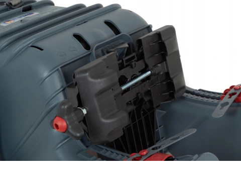 Bellelli TIGER CLAMP Fotelik rowerowy mocowany do bagażnika - WHITE / RED