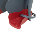 Bellelli TIGER RELAX B-Fix Fotelik rowerowy mocowany do ramy z regulacją oparcia - White/Red