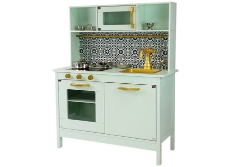 Kuchnia Drewniana Emma Miętowa Nierdzewne Akcesoria Kuchenne