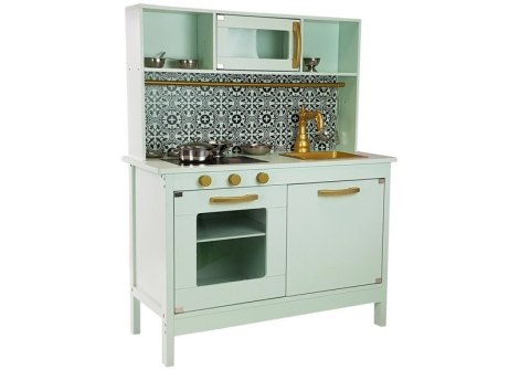 Kuchnia Drewniana Emma Miętowa Nierdzewne Akcesoria Kuchenne