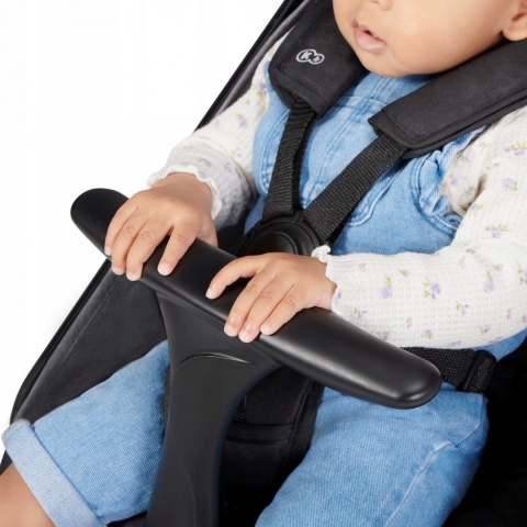 NUBI Kinderkraft Lekki kompaktowy wózek spacerowy 7 kg - Szary