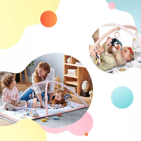 TIPPY Kinderkraft Mata edukacyjna 3w1 z namiotem Tipi