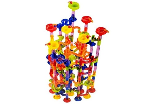 Tor Kulkowy Wyścigowy dla Kulek Gra Marble Race 228 elementów