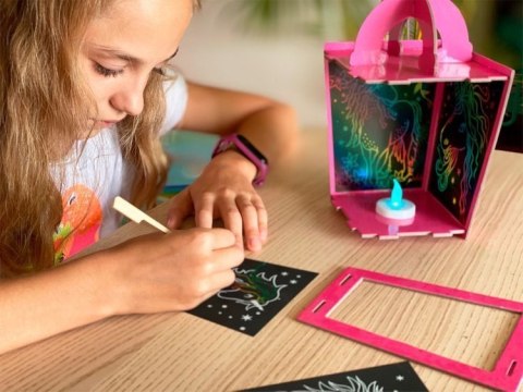 Box Candiy, zestaw kreatywny zdrapka Lampion Jednorożec
