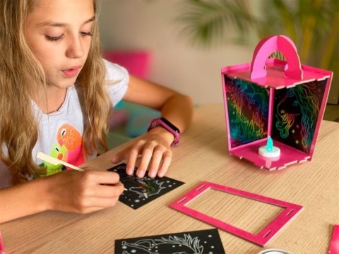 Box Candiy, zestaw kreatywny zdrapka Lampion Jednorożec