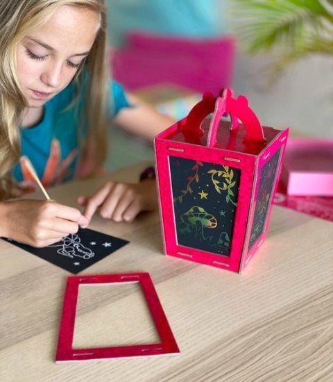 Zestaw Kreatywny Zdrapka Lampion