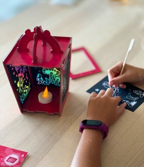 Zestaw Kreatywny Zdrapka Lampion