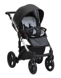 EUFORIA Premium Silver 3w1 Paradise Baby wózek wielofunkcyjny z fotelikiem KITE 0-13kg Polski Produkt - kolor 04