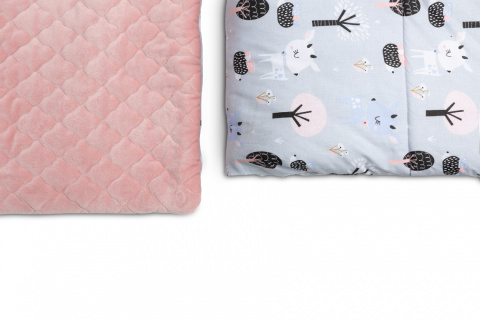 Komplet pościeli dla starszaka Plusz Karo 135x100 60x40 Sensillo - JELONKI