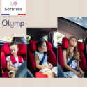OLYMP Renolux 9-36 kg i-Size 76-150 cm 3* ADAC fotelik samochodowy z IsoFix (wiek ok. 15 miesięcy - 12 lat) - Carbon