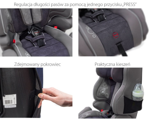 SMART UP KinderKraft fotelik samochodowy 9-36 kg