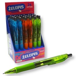 Długopis żelowy Semi gel 86076 p 24 niebieski mix