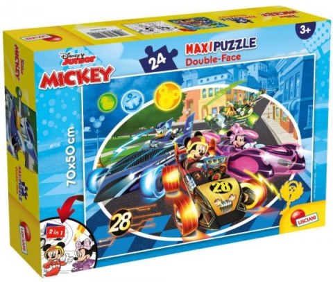 Puzzle dwustronne Maxi 24 elementy Myszka Mickey 74099 LISCIANI