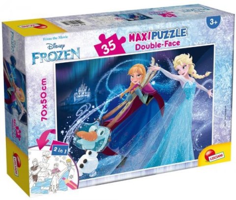 Puzzle dwustronne Maxi 35 elementów Frozen. Kraina Lodu 66711 LISCIANI