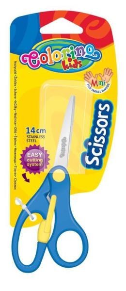 Nożyczki dla dzieci 14m z odbojnikiem Colorino Kids blister 34135 mix cena za 1szt