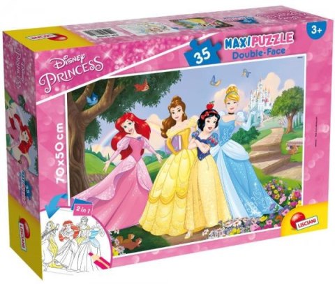 Puzzle dwustronne Maxi 35 elementów Princess Księżniczki 66704 LISCIANI