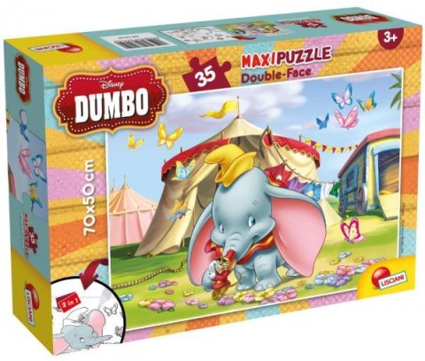 Puzzle dwustronne Maxi 35 elementów Dumbo 74150 LISCIANI