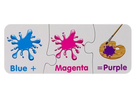 Puzzle Edukacyjne Kolory Po Angielsku 10 Połączeń