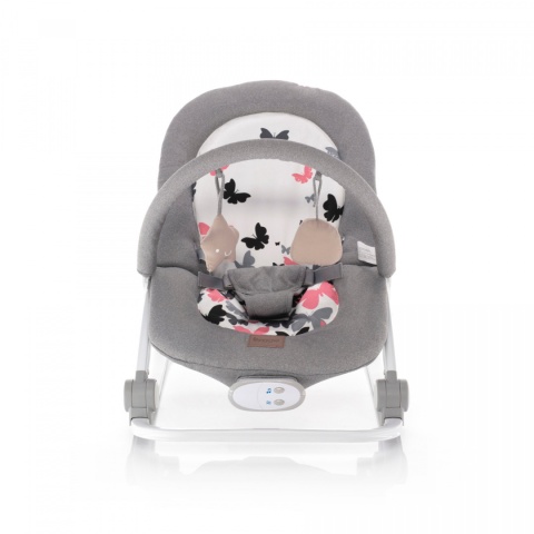 RELAX Zopa leżaczek dla dzieci od urodzenia do 18 kg - Grey Butterflies