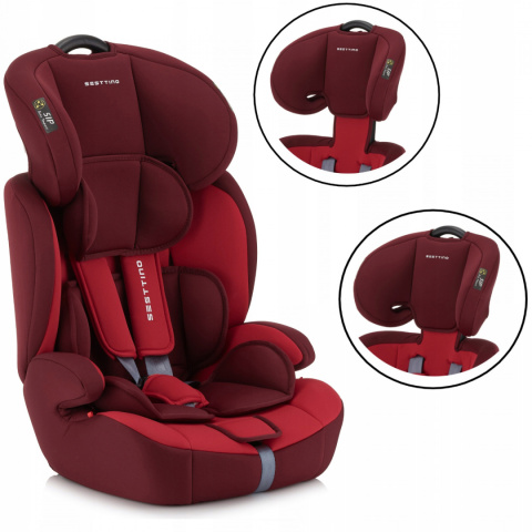 Sparrow Sesttino 9-36 kg fotelik samochodowy do 12 roku życia - Red